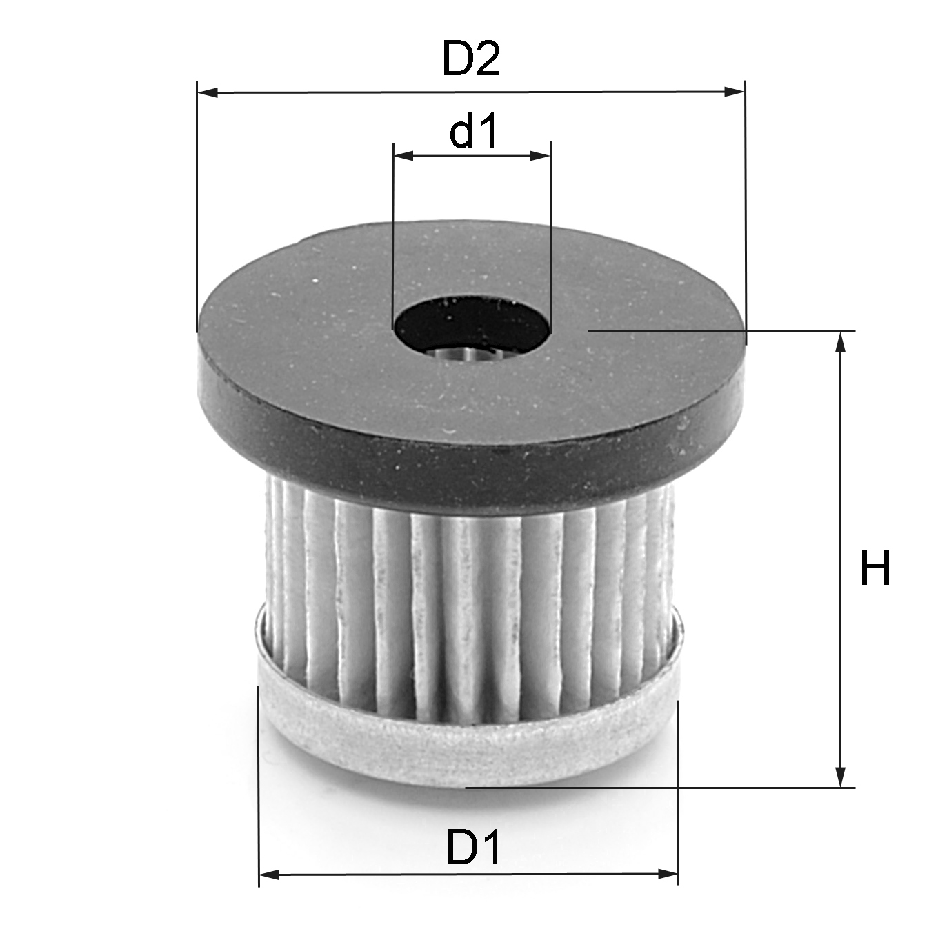Technical diagram for Air Filter replaces Becker 909581
